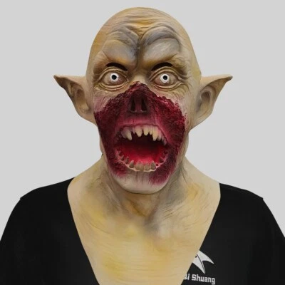 Masquerade Halloween Latex Scary Zombie Headgear Mask Creepy Party Cosplay Prop - Image 1 of 4