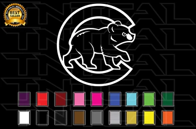 Chicago Cubs Decal Sticker Baseball Team Logo MLB Car Truck Window Wall - Image 1 of 2