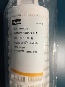 PARKER ZCHP1-1-0C-E - Filtre cartouche Prepor GFA 10”, 1.0 μm - Foto 1 di 4