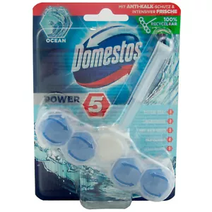 Domestos WC Stein POWER 5 OCEAN 1 x 55g - Anti Kalk - Hygiene - Kraftschaum - Bild 1 von 1