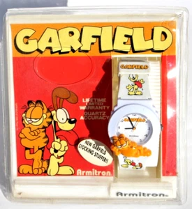 New - 1998 Garfield Armitron Quartz Wrist Watch Odie Band NOS Needs Battery - Picture 1 of 5