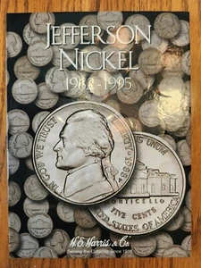 H.E. Harris Coin Folder Jefferson Nickels 1962 - 1995 Book of 46 coins - Picture 1 of 3