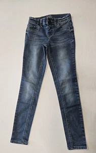 Justice Brand Girls Simply Low Jegging Jeans Faded Med Wash Blue Size 10 Slim - Picture 1 of 5