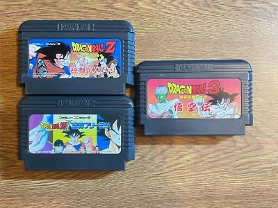 lot of 4 Game Nintendo Famicom  FC Japan  DRAGON BALL 3 Z ZⅡ - Image 1 of 2