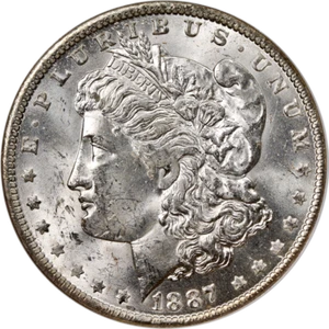 1887-O Morgan Silver Dollar NGC MS63 Blast White Nice Eye Appeal - Picture 1 of 4