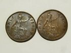 2 x George V Half Pennies 1934 + 1936 Nice Collectable Coins #K80