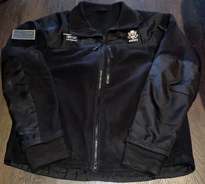 Mens CONDOR 601 Army Desert Storm Veteran Black Alpha Micro Fleece Jacket! XL - Picture 1 of 7