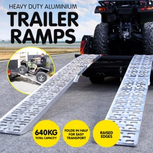 Heavy Duty Aluminium trailer ramps Motorcycle Motorbike Ramps - Picture 1 of 9