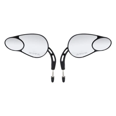 Espejos retrovisores negros aptos para Harley Electra Road Glide Heritage Softail Fatboy Foto 1 de 4
