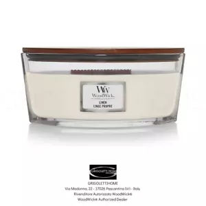 Woodwick - Candela Ellittica - Ellipse - Linen - Rivenditore - Picture 1 of 4