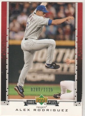 ALEX RODRIGUEZ; 2002 UPPER DECK PLUS HOBBY INSERT CARD # UD20 - Image 1 of 2