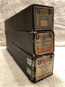 3 Piano Player Rolls - U.S. word roll - "Wailana" "There's a lot of blue-eyed - Picture 1 of 8