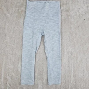 Lululemon Wunder Under Leggings 4 High Rise Crop 21" Luxtreme Gray Athleisure - Picture 1 of 4
