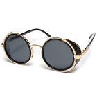 Hot*  Metal Steampunk Sunglasses Men Women Fashion Round Glasses Vintage