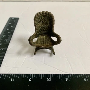 Vintage Durham Dollhouse Furniture Metal Miniature Rocking Chair Item No. 39 - Picture 1 of 15