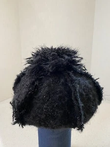 KOKIN New York Real Cashmere Women’s Black Beret Hat Rare Find!!!! - Picture 1 of 7