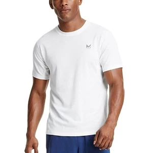 Mission Men's T-Shirt Alpha VaporActive Short Sleeve Tee Top White - Picture 1 of 2
