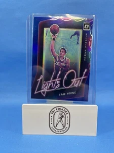 🔥2020-21 Donruss Optic Prizm TRAE YOUNG Lights Out Blue /49…RARE! - Picture 1 of 2