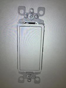 Leviton Decora 15 AMP einpolige Wippe AC leiser Lichtschalter weiß 10 Stück - Bild 1 von 3