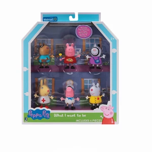 NEW PEPPA PIG WHAT I WANT TO BE ACTION FIGURE SET - Picture 1 of 3