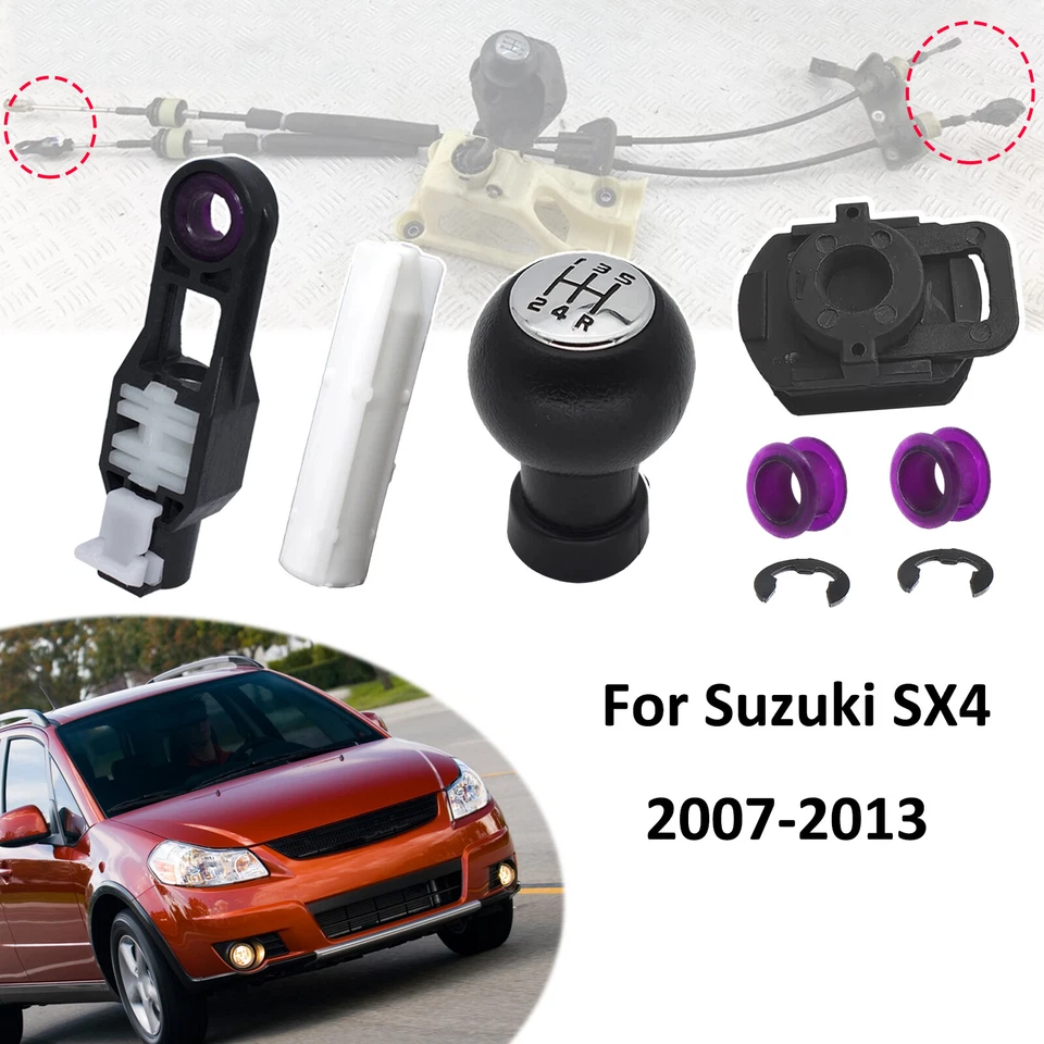 6Pcs For Suzuki SX4 2007-2013 Manual Gear Shifter Cable Repair Kit 28300-79J01 Foto 1 de 4