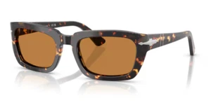 Occhiali da sole uomo Persol 0PO3367S 985/53 Tabacco virginia/giallo marrone quadrati - Foto 1 di 6