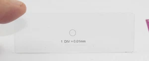 Diapositivas de calibración de 3 etapas para cámara USB 0,01 DIV para microscopio en una compra - Imagen 1 de 5