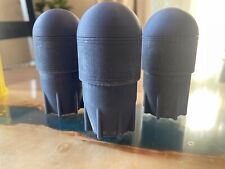 37mm PROJECTILE PAYLOAD SHELLS (LOT OF 3) (high strength resin printed)