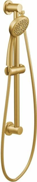 Moen 3868EPBG Brushed Gold Eco-Performance Handheld Shower Head w/ Slide Bar - Image 1 of 1