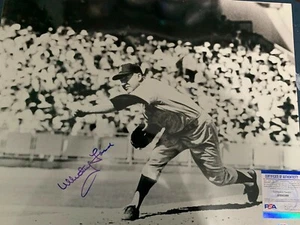 WHITEY FORD  NEW YORK YANKEES  PSA/DNA AUTHENTICATED  ACTION SIGNED 16x20 - Picture 1 of 3