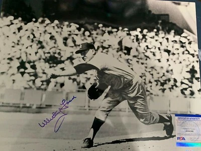 WHITEY FORD  NEW YORK YANKEES  PSA/DNA AUTHENTICATED  ACTION SIGNED 16x20 - Image 1 of 3