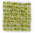 Natural Green Peridot 2.75 Mm Round Diamond Cut Loose Gtl Certified Gemstone Lot