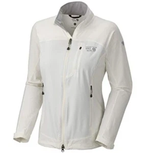 Mountain Hardware Jacket Size L White Nylon Long Sleeve Full ZipLight Weight - Picture 1 of 12
