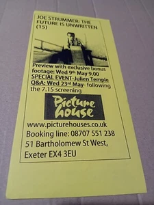 Joe Strummer - The Future Is Unwritten - Exeter Picture House - Flyer... - Imagen 1 de 2
