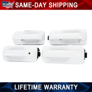 Juego de 4 manijas de puerta delanteras y traseras blancas Oxford Ford F-150 F150 2015-2020 - Imagen 1 de 12