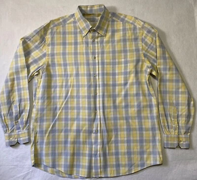 Camisa de vestir para hombre Pal Zileri con botones talla XL a cuadros manga larga/26-1 Foto 1 de 4