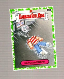 Garbage Pail Kids 2020 35 aniversario borde verde "DRAGGED DREW" #65b. - Imagen 1 de 1