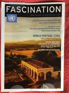 FASCINATION PHILATELIC BULLETIN 130 OCTOBER 2019 WORLD HERITAGE UNITED NATIONS - Picture 1 of 1