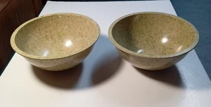 Apollo Ware 8" Melmac Bowls Green Confetti Splatter Alexander Barna Set of 2 VTG - Picture 1 of 11
