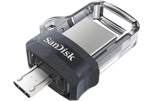 SanDisk Ultra Dual Drive m3.0 Speicher USB Micro Android Telefon Handy 64 GB NEU - Bild 1 von 2
