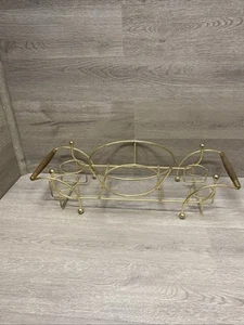 Vintage Mid Century Eiskübel und (4) Glasbehälter goldfarben - Bild 1 von 15