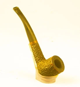 ESTATE PIPE: BRIGHAM 1 DOT 'VOYAGEUR" HALF BENT BILLIARD RUSTIC ref; 8888P - Picture 1 of 1
