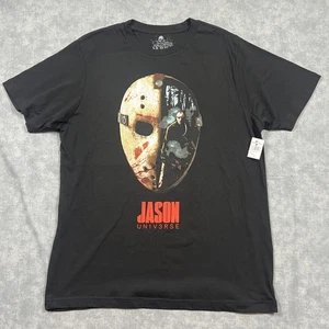 Camisa Universal Studios Jason Voorhees Para Hombre Grande Negra Horror Noches Halloween - Imagen 1 de 9