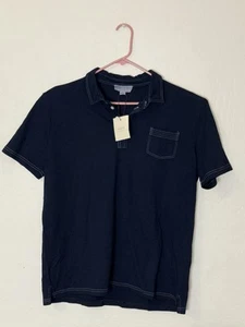HAGEN CARMEL 100% Cotton Men’s XXL Shirt Sleeve Blue 4 Button Polo - Picture 1 of 4