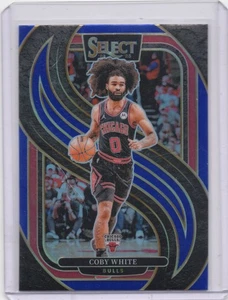 2024-25 Panini Select - Premier Level Coby White #126 Silver Prizm Bulls - Picture 1 of 2