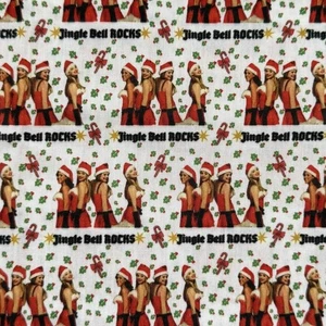 Mean Girls Santa Christmas Movie Fabric Fat Quarter Poly Cotton - Picture 1 of 3