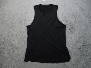 Lululemon Shirt Mens Medium Black Sleeveless Tank Athletic Running Gym Workout - Picture 1 of 9
