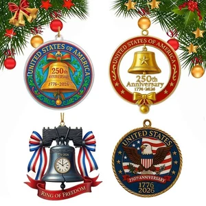 USA 250th Anniversary of The United States Commemorative Ornament Pendant , - Picture 1 of 19