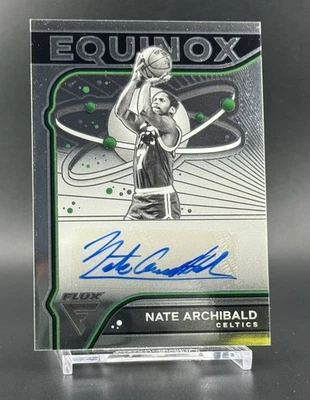 2022-23 Panini Flux Equinox Auto Tiny Archibald Nate Archibald #EA-NAB Auto HOF - Image 1 of 2