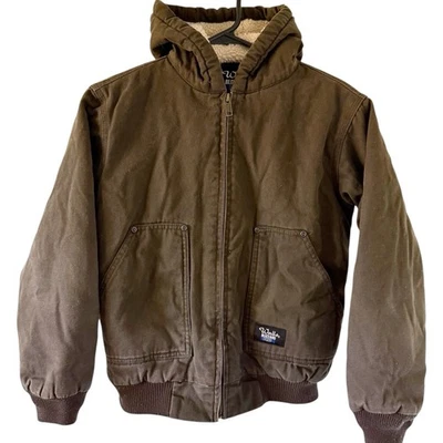 Chaqueta De Colección Walls Blizzard Pruf Juvenil L 12/14 Sherpa Forrada Marrón Pato Lona Foto 1 de 4
